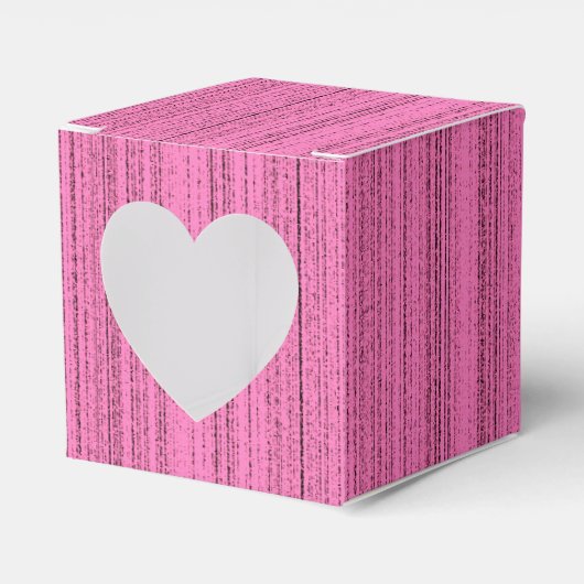Roze stroken bedankdoosjes (Voorkant Zijde)