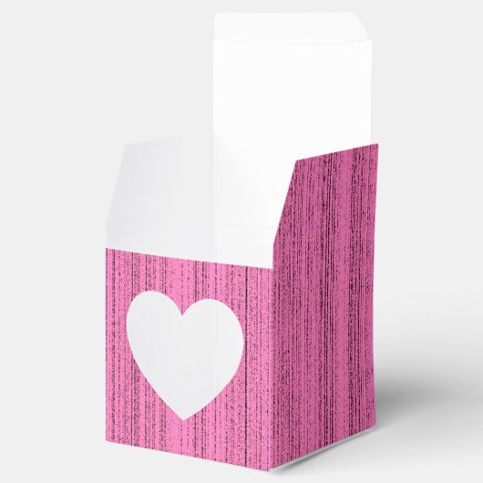 Roze stroken bedankdoosjes (Geopend)