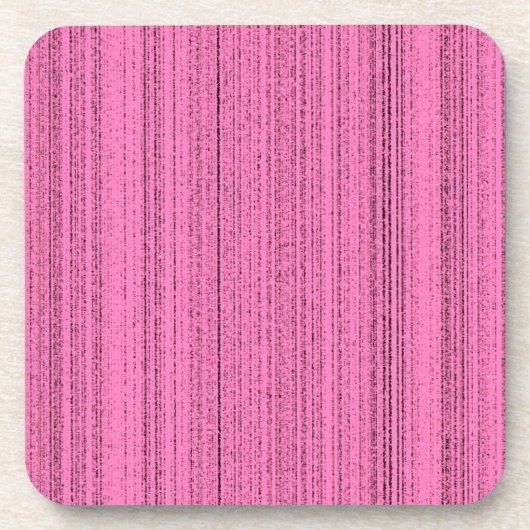 Roze stroken drankjes onderzetter (Voorkant)