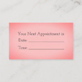 Roze stroken en Visitekaartje van Floral Afsprakenkaartje (Achterkant)