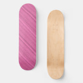 Roze stroken persoonlijk skateboard (Voorkant)