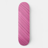 Roze stroken persoonlijk skateboard (Voorkant)