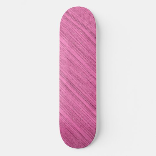 Roze stroken persoonlijk skateboard (Voorkant)