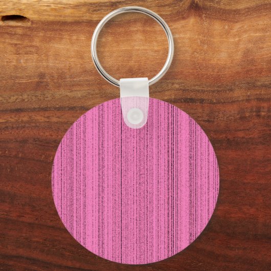 Roze stroken sleutelhanger (Voorkant)