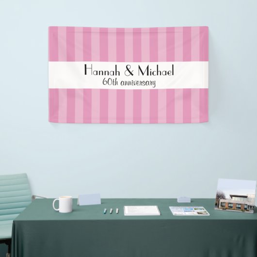 Roze stroken, strips, lijnen, Jubileum Spandoek (Beurs)
