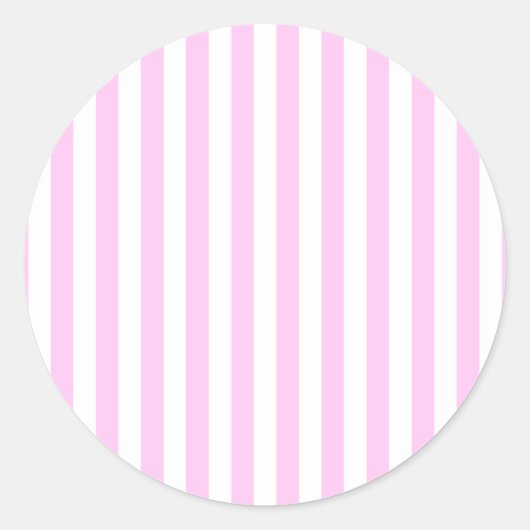 Roze stroken, strips, strips, strips, lijnen ronde sticker (Voorkant)