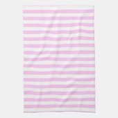 Roze stroken, strips, strips, strips, lijnen theedoek (Verticaal)