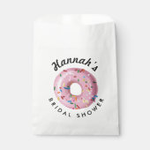 Roze Strooidee Donut Winkel Bruidsfeest Favor Tas Bedankzakje (Voorkant)