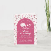 ROZE STROOK & BOOG HERFST POMPOEN BLOEMEN VERJAARD (Voorkant)