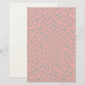 Roze strooktextuurpatroon. briefpapier (Voorkant / Achterkant)