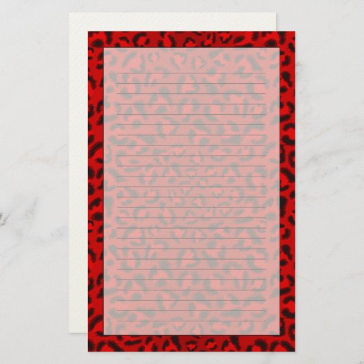 Roze strooktextuurpatroon. briefpapier (Voorkant / Achterkant)