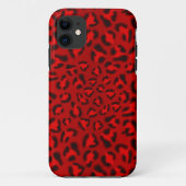 Roze strooktextuurpatroon. Case-Mate iPhone case (Achterkant)