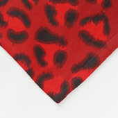 Roze strooktextuurpatroon. fleece deken (Hoek)