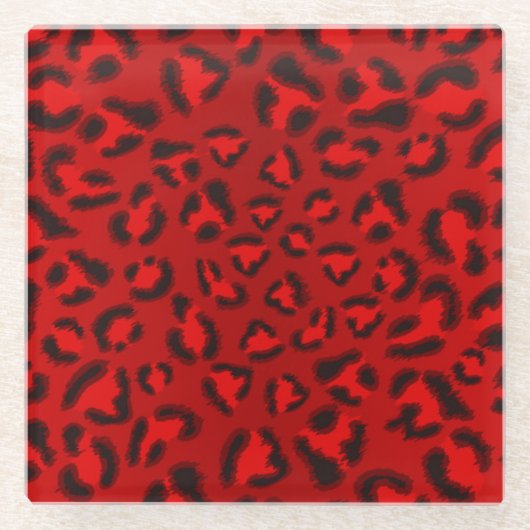 Roze strooktextuurpatroon. glazen onderzetter (Voorkant)