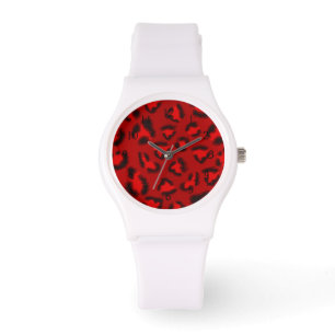 Roze strooktextuurpatroon. horloge