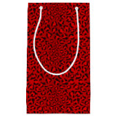 Roze strooktextuurpatroon. klein cadeauzakje (Voorkant)