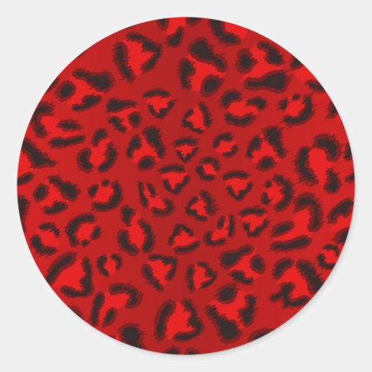 Roze strooktextuurpatroon. ronde sticker (Voorkant)