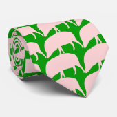 Roze Stropdas (Opgerold)