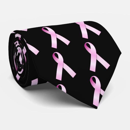 Roze Stropdas (Opgerold)