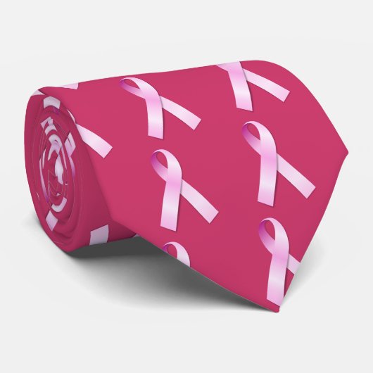 Roze Stropdas (Opgerold)