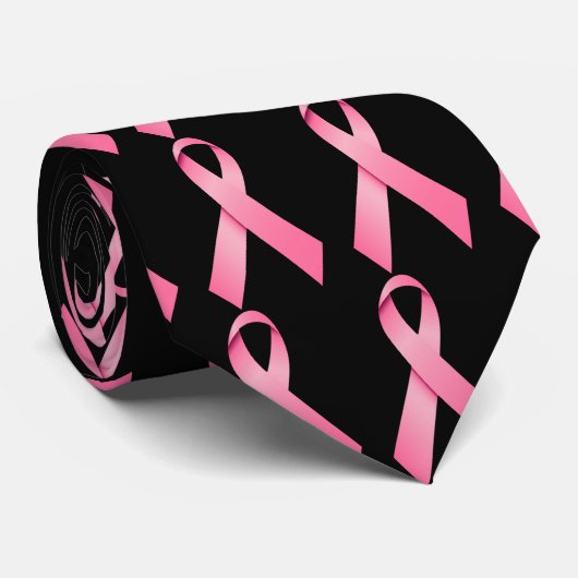 Roze Stropdas (Opgerold)