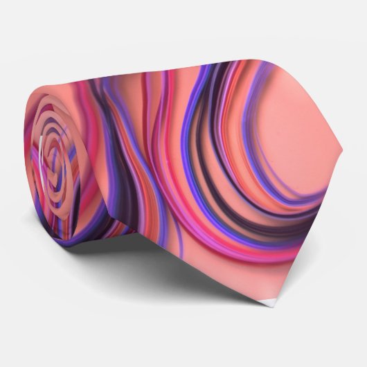 Roze Stropdas (Opgerold)