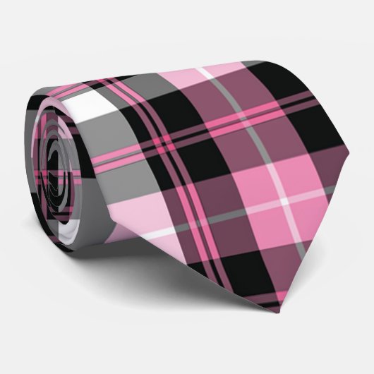 Roze Stropdas (Opgerold)