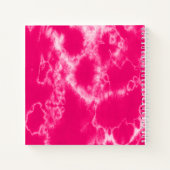 Roze stropdas kleurstof kerst gepersonaliseerde Ki Notitieboek (Achterkant)