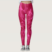 roze Stropdas-kleurstof Leggings (Voorkant)