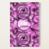 Roze stropdas kleurstof patroon preek noten notitieboek (Achterkant)