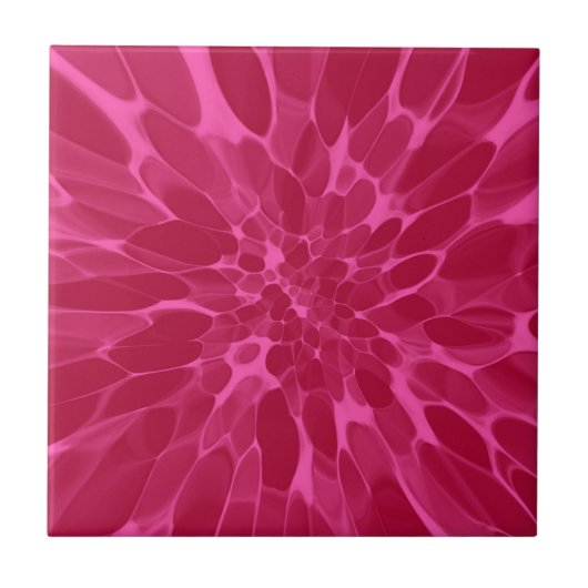 Roze Stropdas-kleurstof Tegeltje (Voorkant)