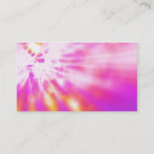 Roze Stropdas Verkleurde Visitekaartjes (Achterkant)