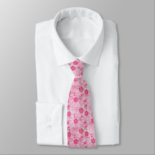 Roze stropdas voor zachte en subtiele outfits