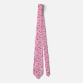 Roze stropdas voor zachte en subtiele outfits (Voorkant)