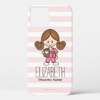 Roze strubs Nurse Brunette Case-Mate iPhone Case