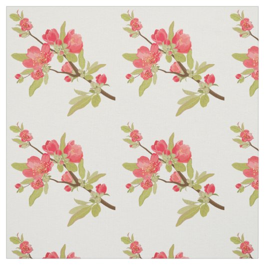 Roze structuur bloesems Aangepaste verbinding Stof (Swatch)