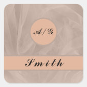 Roze structuur, getextureerd afdrukken, elke kleur vierkante sticker (Voorkant)