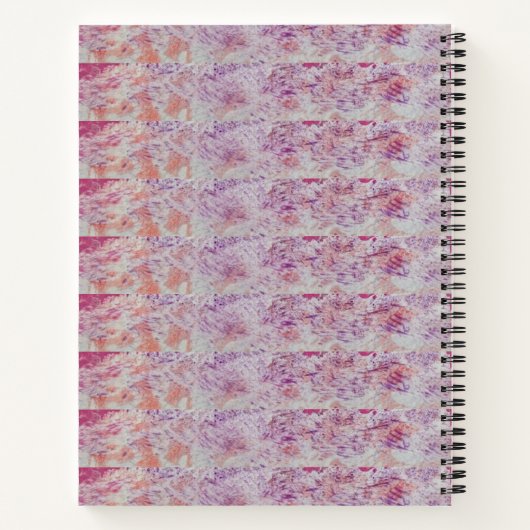 Roze structuur notitieboek (Achterkant)