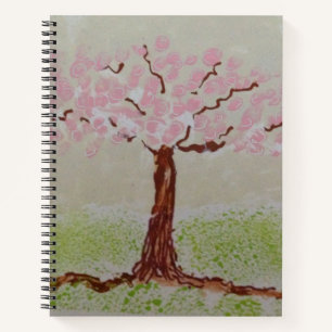 Roze structuur notitieboek