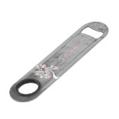 Roze structuur van harten Aangepaste opening voor  Speed Flessenopener (Voorkant Gekanteld)