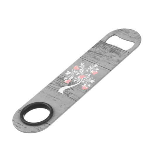 Roze structuur van harten Aangepaste opening voor Speed Flessenopener (Achterkant Gekanteld)