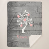 Roze structuur van persoonlijke Sherpa Blanket Deken (Voorkant)