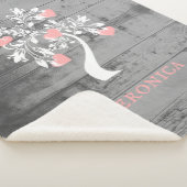 Roze structuur van persoonlijke Sherpa Blanket Sherpa Deken (3/4)