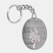 Roze structuur van persoonlijke Sleutelhanger (Voorkant Links)