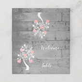 Roze structuur voor hartsontdekking plaatskaartje (Buitenkant ongevouwen)