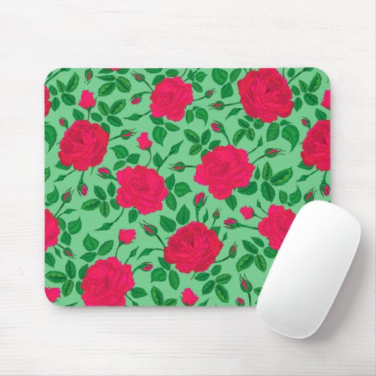 roze struiken muismat (Met muis)