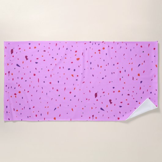 Roze stukken, Confetti Love Strandlaken (Voorkant)
