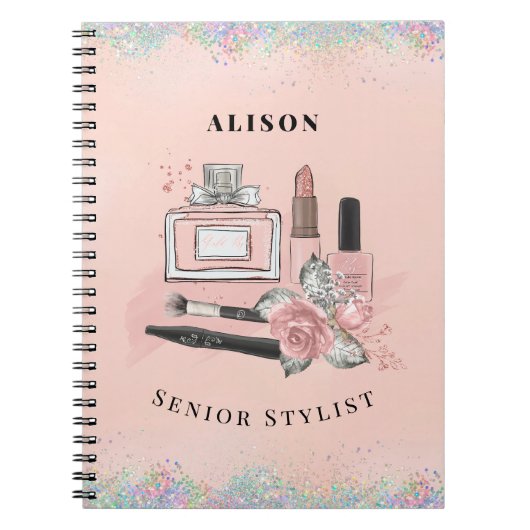 Roze Stylist Essentials Notitieboek (Voorkant)