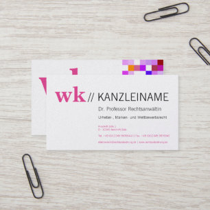 Roze Stylist Moderne Visitekaartjes