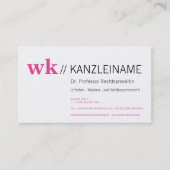 Roze Stylist Moderne Visitekaartjes (Voorkant)